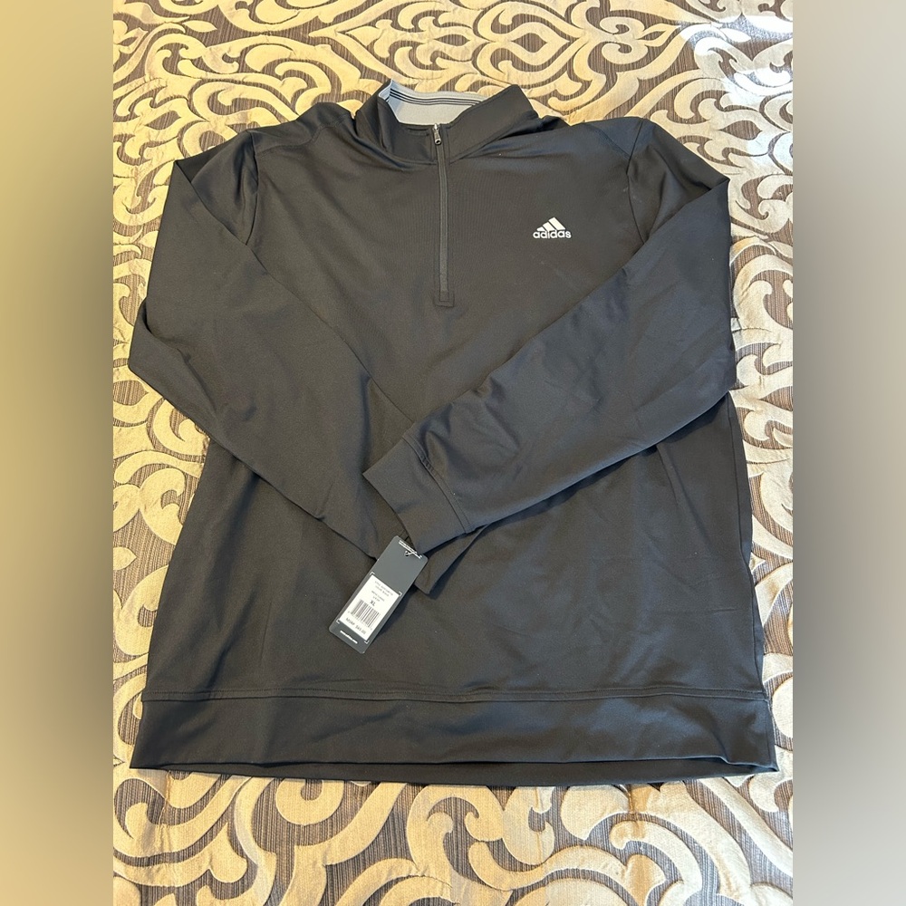 Men’s Adidas Black Quarter-Zip Pullover